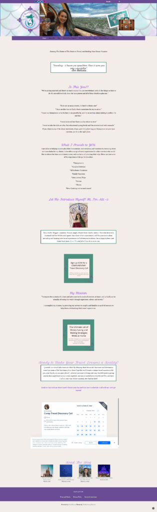 A Mermaids Compass Website Preview
